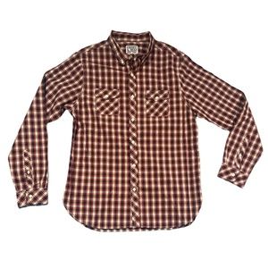 Crosby & Ross New York Slim Fit Shirt Mens Size XL Red Plaid